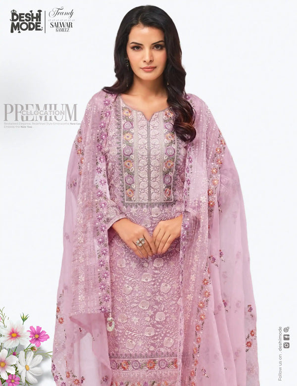 Premium Unstitched Soft Georgette Suit for Every Occasion DM-12-Lp