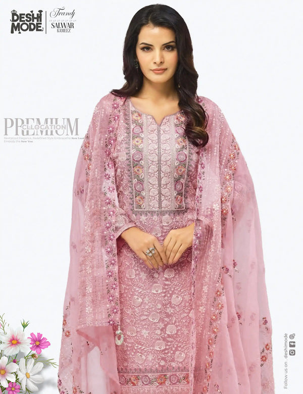 Premium Unstitched Soft Georgette Suit for Every Occasion DM-12-Nu